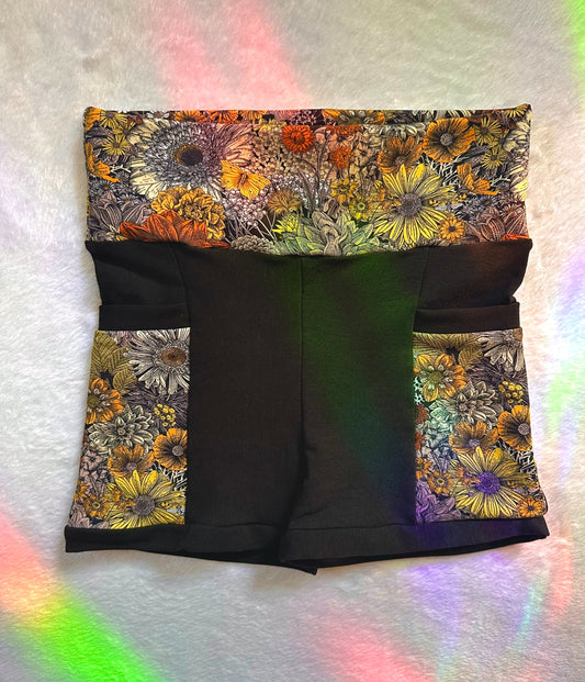 SMALL Fall Flower Shorts