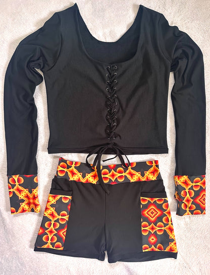 LARGE Magma Fire Shorts