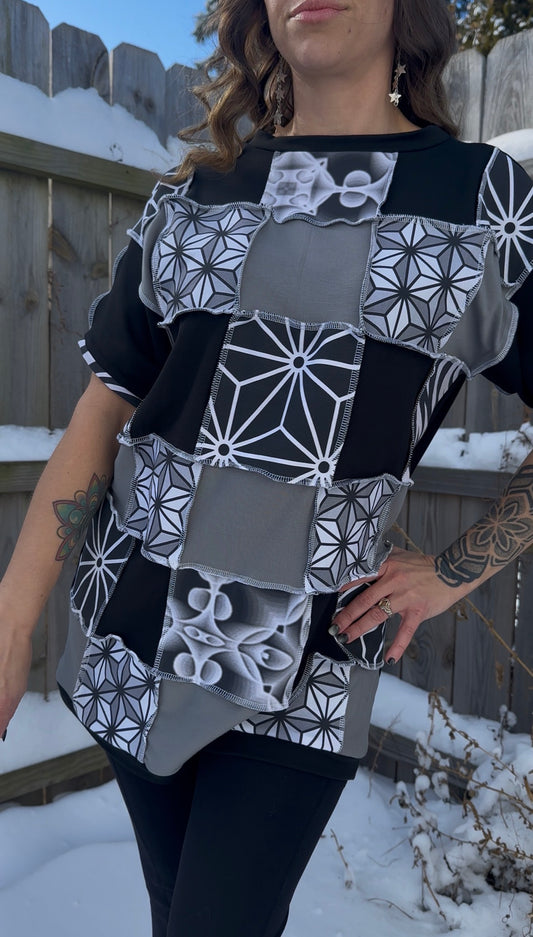 Patchwork Short Sleeve Tee